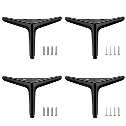 MOCNT 4 Stück Metall Möbelfüße 12cm Ersatz Schrankfüsse Modernes Dreieck Möbelbeine Schrank füße Sofa Tischbeine TV-Schränke Metallische Möbelfüße Metallmöbelbeine Schwarz MOCNT 4 Stück Metall Möbelfüße 12cm Ersatz Schrankfüsse Modernes Dreieck Möbelbeine Schrank füße Sofa Tischbeine TV-Schränke Metallische Möbelfüße Metallmöbelbeine Schwarz von MOCNT
