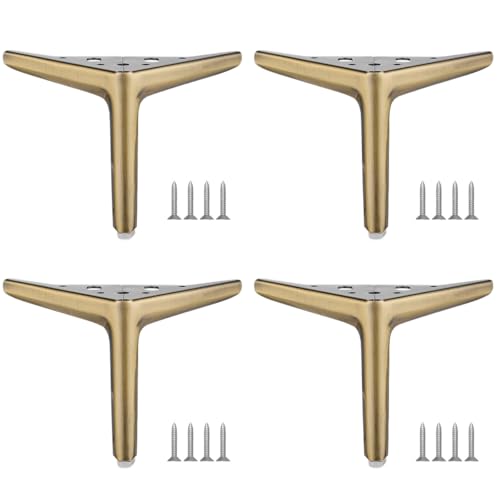 MOCNT 4 Stück Metall Möbelfüße 15cm Ersatz Schrankfüsse Modernes Dreieck Möbelbeine Schrank füße Sofa Tischbeine TV-Schränke Metallische Möbelfüße Metallmöbelbeine Bronze MOCNT 4 Stück Metall Möbelfüße 15cm Ersatz Schrankfüsse Modernes Dreieck Möbelbeine Schrank füße Sofa Tischbeine TV-Schränke Metallische Möbelfüße Metallmöbelbeine Bronze von MOCNT