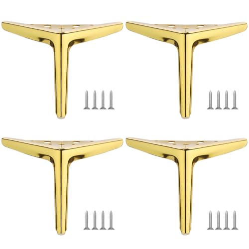 MOCNT 4 Stück Metall Möbelfüße 15cm Ersatz Schrankfüsse Modernes Dreieck Möbelbeine Schrank füße Sofa Tischbeine TV-Schränke Metallische Möbelfüße Metallmöbelbeine Gold MOCNT 4 Stück Metall Möbelfüße 15cm Ersatz Schrankfüsse Modernes Dreieck Möbelbeine Schrank füße Sofa Tischbeine TV-Schränke Metallische Möbelfüße Metallmöbelbeine Gold von MOCNT
