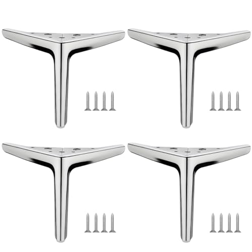 MOCNT 4 Stück Metall Möbelfüße 15cm Ersatz Schrankfüsse Modernes Dreieck Möbelbeine Schrank füße Sofa Tischbeine TV-Schränke Metallische Möbelfüße Metallmöbelbeine Silber MOCNT 4 Stück Metall Möbelfüße 15cm Ersatz Schrankfüsse Modernes Dreieck Möbelbeine Schrank füße Sofa Tischbeine TV-Schränke Metallische Möbelfüße Metallmöbelbeine Silber von MOCNT