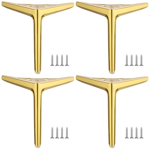 MOCNT 4 Stück Metall Möbelfüße 18cm Ersatz Schrankfüsse Modernes Dreieck Möbelbeine Schrank füße Sofa Tischbeine TV-Schränke Metallische Möbelfüße Metallmöbelbeine Gold MOCNT 4 Stück Metall Möbelfüße 18cm Ersatz Schrankfüsse Modernes Dreieck Möbelbeine Schrank füße Sofa Tischbeine TV-Schränke Metallische Möbelfüße Metallmöbelbeine Gold von MOCNT