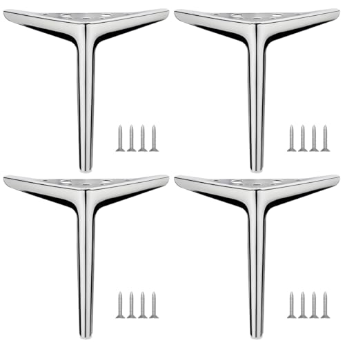 MOCNT 4 Stück Metall Möbelfüße 18cm Ersatz Schrankfüsse Modernes Dreieck Möbelbeine Schrank füße Sofa Tischbeine TV-Schränke Metallische Möbelfüße Metallmöbelbeine Silber MOCNT 4 Stück Metall Möbelfüße 18cm Ersatz Schrankfüsse Modernes Dreieck Möbelbeine Schrank füße Sofa Tischbeine TV-Schränke Metallische Möbelfüße Metallmöbelbeine Silber von MOCNT