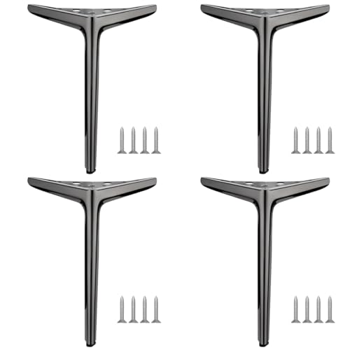 MOCNT 4 Stück Metall Möbelfüße 20cm Ersatz Schrankfüsse Modernes Dreieck Möbelbeine Schrank füße Sofa Tischbeine TV-Schränke Metallische Möbelfüße Metallmöbelbeine Gun Black MOCNT 4 Stück Metall Möbelfüße 20cm Ersatz Schrankfüsse Modernes Dreieck Möbelbeine Schrank füße Sofa Tischbeine TV-Schränke Metallische Möbelfüße Metallmöbelbeine Gun Black von MOCNT