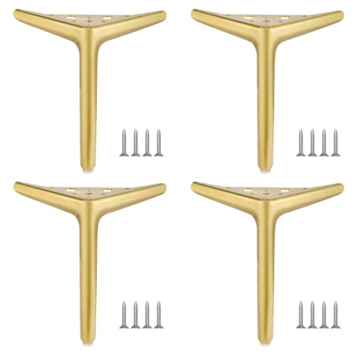 MOCNT 4 Stück Metall Möbelfüße 25cm Ersatz Schrankfüsse Modernes Dreieck Möbelbeine Schrank füße Sofa Tischbeine TV-Schränke Metallische Möbelfüße Metallmöbelbeine Gebürstetes Gold MOCNT 4 Stück Metall Möbelfüße 25cm Ersatz Schrankfüsse Modernes Dreieck Möbelbeine Schrank füße Sofa Tischbeine TV-Schränke Metallische Möbelfüße Metallmöbelbeine Gebürstetes Gold von MOCNT