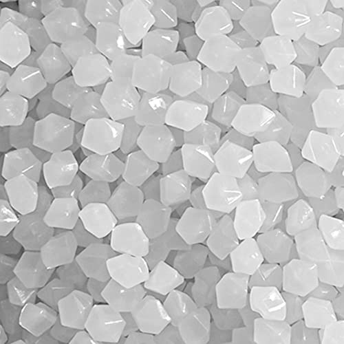 MOCNT 500 Stück Leuchtstein Leuchtende Steine Garten im Dunkeln Leuchten Kieselsteine Leuchtkiesel Floureszierende Steine für Garten Aquarium Dekoration Weiß 13x9mm von MOCNT