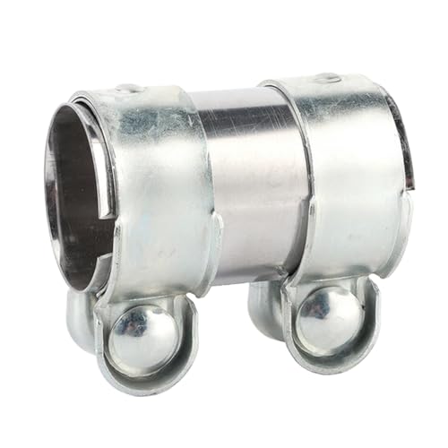 MOCNT Auspuff Schelle Rohrverbinder 65mm Auspuff Klemmschelle Edelstahl Auspuffrohrschelle Doppelschelle Abgasrohrverbinder Auto Auspuffschell Schalldämpfer Bandschelle von MOCNT