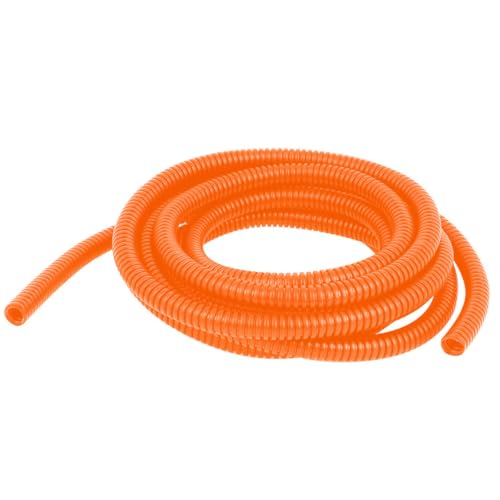 MOCNT Wellrohr Geschlossen Auto Kabelschutzrohr Kfz Kabelrohr Flexibel Isolierrohr Kabel Schutz Rohr Wellschlauch Kabelschlauch Kabelmanagement Orange Außen 13mm Länge 10meter von MOCNT