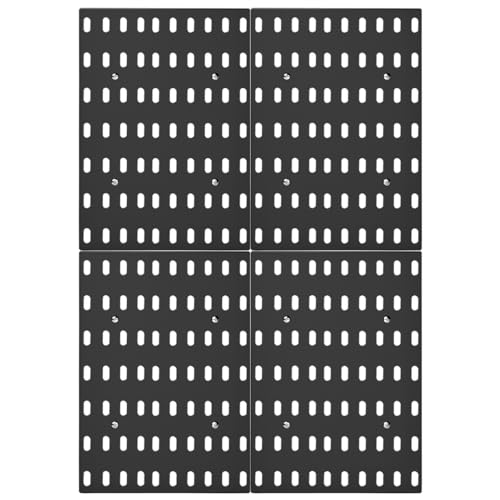 MOCNT Werkzeuglochwand Stecktafel Kombinationsset Aufbewahrungs Wandorganizer Küchenorganisation Wandlochplatte Wandbehang Werkzeugwand Werkzeug Lochwand 40x56cm Schwarz von MOCNT