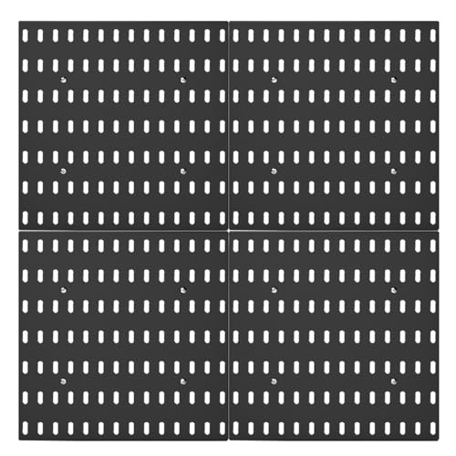 MOCNT Werkzeuglochwand Stecktafel Kombinationsset Aufbewahrungs Wandorganizer Küchenorganisation Wandlochplatte Wandbehang Werkzeugwand Werkzeug Lochwand 56x56cm Schwarz von MOCNT