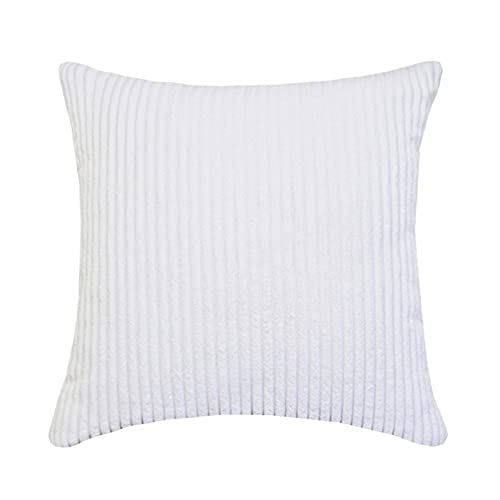 MOCOBA Großer Kissenbezug, Kordsamt, Gestreift, 70 x 70 cm, Weiß, Dekorativ für Bett, Couch, Sofa, Wohnkultur MOCOBA Großer Kissenbezug, Kordsamt, Gestreift, 70 x 70 cm, Weiß, Dekorativ für Bett, Couch, Sofa, Wohnkultur von MOCOBA
