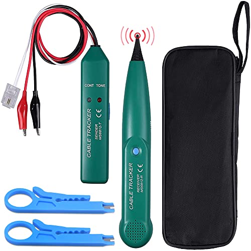Cable Tracker, Kabelsucher Kabeltester Kabelbruch Sofort Gefunden Multifunctional Kabelbruch Suchgerät Rasenroboter Mähroboter für Netzwerk Wartung Collation Telefonleitungstest Netzwerkkabel Tester von MOCOLI