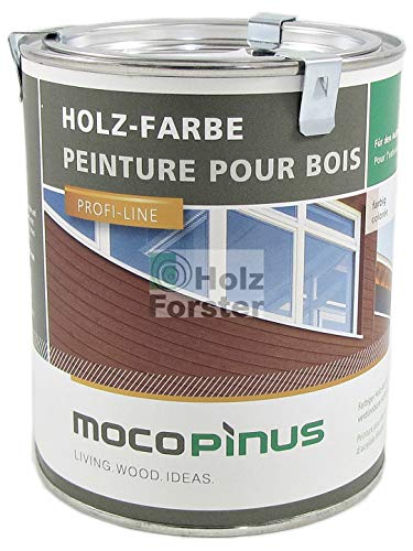 MOCOPINUS Lignucolor für Außen F-RAL 9005 Schwarz, 0,75 Liter von MOCOPINUS