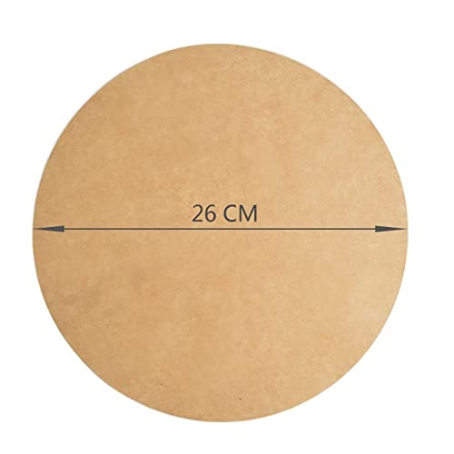 100 Blatt Ø26cm Airfryer Backpapier Für Heißluftfritteuse Zuschnitte Rund, Hitzebeständig Antihaftbeschichtet Pergamentpapier Für Pizza, Ofen, Luftfritteuse, Bratpfanne, Grill von MOCUI