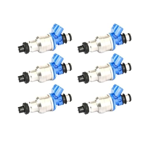 6 Stücke 195500-1970 Kraftstoffeinspritzdüse Für Mazda MX3 MX5 Für MIATA 626 929 MX6 1.6L 2.2L 1955001970 B6S713250 Automobil-Injektoren von MODADA