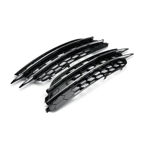 MODADA Nebelscheinwerfer-Abdeckung Für A6 C7 2012 2013 2014 2015 2 Stücke Auto Front Nebelscheinwerfer Abdeckung Wabengrill Grill Front Kühlergrille(Chrome) von MODADA