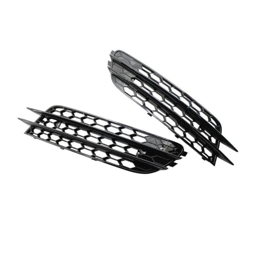 MODADA Nebelscheinwerfer-Abdeckung Für A6 C7 2012 2013 2014 2015 2 Stücke Auto Front Nebelscheinwerfer Abdeckung Wabengrill Grill Front Kühlergrille(Zwart) von MODADA