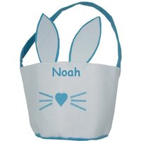 Personalisierter Osterkorb Eimer Für Jungen Oder Mädchen - Benutzerdefinierte Monogramm Erste Osterhasen Ostereiersuche von MODAEMB