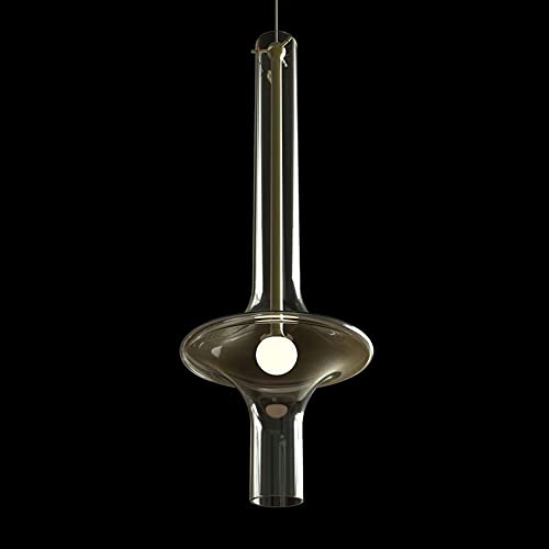 MODEBHD Nordic Pendelleuchte Bar Glastropfenlampe Moderne Langleinen-Deckenhängelampe Kreative Pendelleuchten für Bar Küche Insel Restaurant Wohnzimmer Kronleuchter von MODEBHD