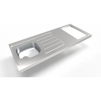 Spüle Set 140x60, mit Ausschnitt für Domino (nicht mitgeliefert) von MODERNA