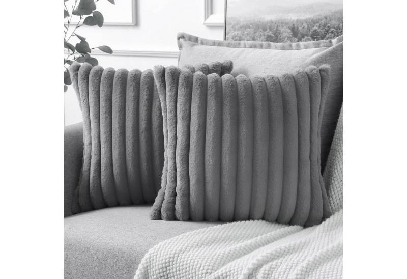 MODFU Kissenbezüge 2er Set Kissenbezug Kissenhülle Kopfkissenbezug Kissen Bezug Weich, (2 Stück), 45x45cm Sofakissen Couchkissen Bezug Sofa Schlafzimmer Reißverschluss von MODFU