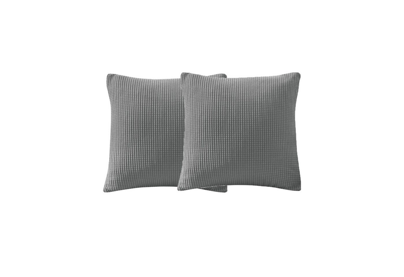 Kissenbezüge 2er Set Kissenbezug Kissenhülle Kopfkissenbezug Kissen Bezug Kordsamt, MODFU (2 Stück), 40x40cm Sofakissen Couchkissen Bezug Sofa Schlafzimmer Reißverschluss von MODFU