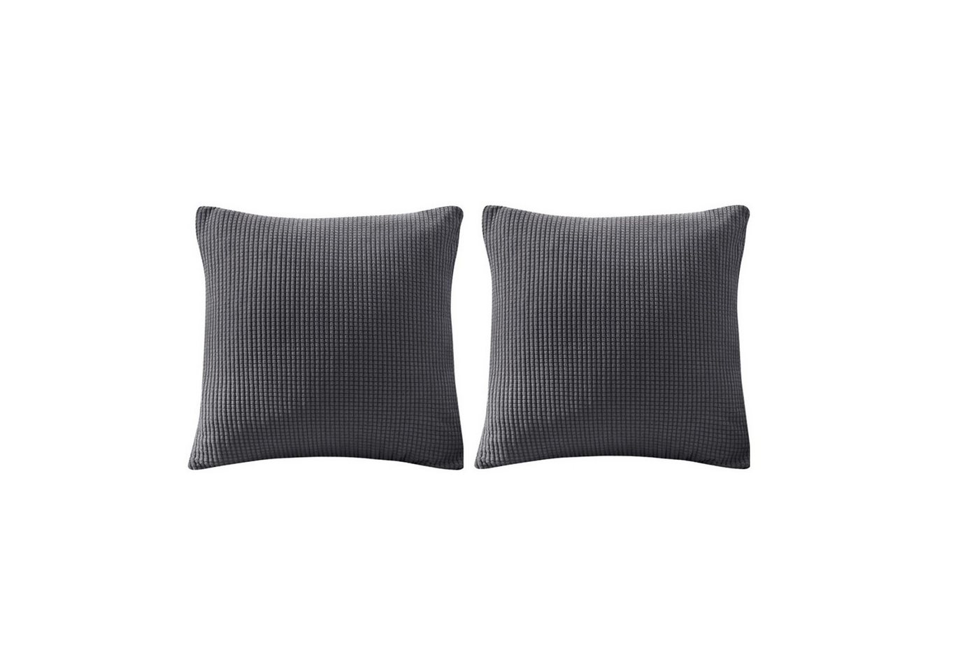 Kissenbezüge 2er Set Kissenbezug Kissenhülle Kopfkissenbezug Kissen Bezug Kordsamt, MODFU (2 Stück), 40x40cm Sofakissen Couchkissen Bezug Sofa Schlafzimmer Reißverschluss von MODFU