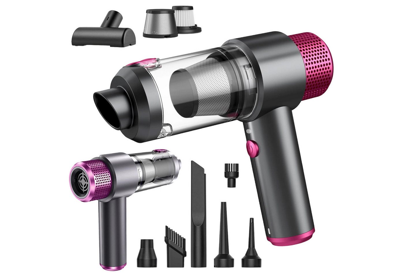 MODFU Akku-Handstaubsauger 4-in-1 kabellos Handstaubsauger Autosauger, 50 W, beutellos, 7000Pa starke Saugleistung, mit Blasfunktion Aufpumpen Vakuumieren MODFU Akku-Handstaubsauger 4-in-1 kabellos Handstaubsauger Autosauger, 50 W, beutellos, 7000Pa starke Saugleistung, mit Blasfunktion Aufpumpen Vakuumieren von MODFU