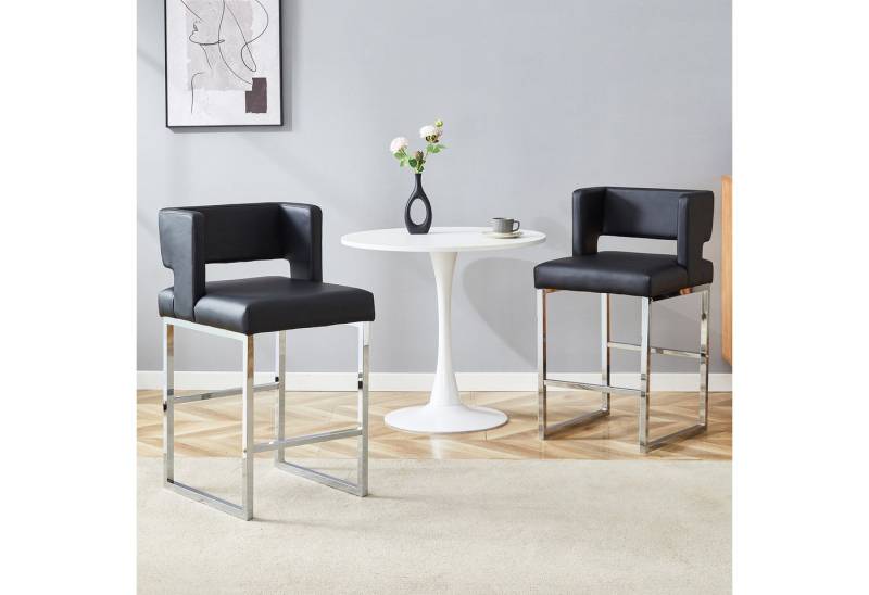 MODFU Barhocker Barstühle im nordischen Stil (mit quadratischem Design,mit komfortablem Polstersitz., 2 St., 41.4cm*49.5cm*91.4cm) von MODFU