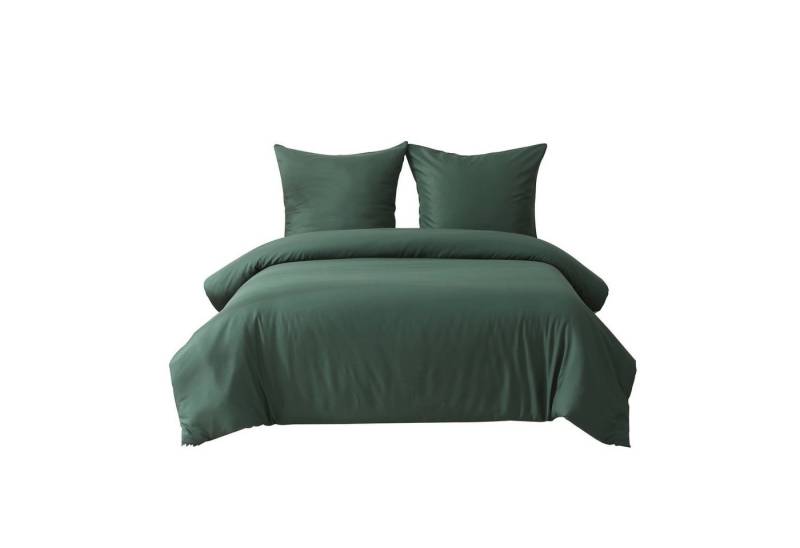 MODFU Bettwäsche Bettwäsche-Set Bettbezug mit Kissenbezug Einfarbig Weich Premium, Hochwertigem Polyester, 1 Stücke 155x220 cm mit 2 Kopfkissenbezug 80x80 cm MODFU Bettwäsche Bettwäsche-Set Bettbezug mit Kissenbezug Einfarbig Weich Premium, Hochwertigem Polyester, 1 Stücke 155x220 cm mit 2 Kopfkissenbezug 80x80 cm von MODFU