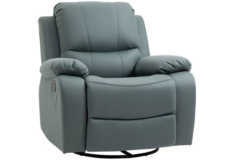 MODFU Chaiselongue Relaxsessel Freizeitstuhl Fernsehsessel, Relaxsessel drehbar mit 135° Liegefunktion & Fußstütze – Fernsehsessel für Wohnzimmer & Schlafzimmer., mit Relaxfunktion von MODFU