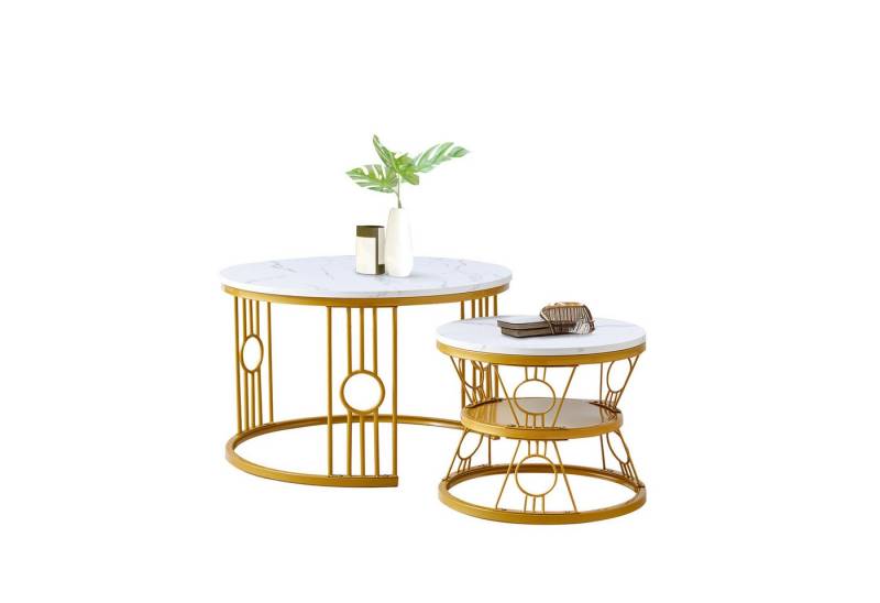 MODFU Couchtisch 2-teiliges Couchtisch-Set (Solid und Dauerhaft Smart Einzigartigrd Design Safety Design, 2-St) von MODFU