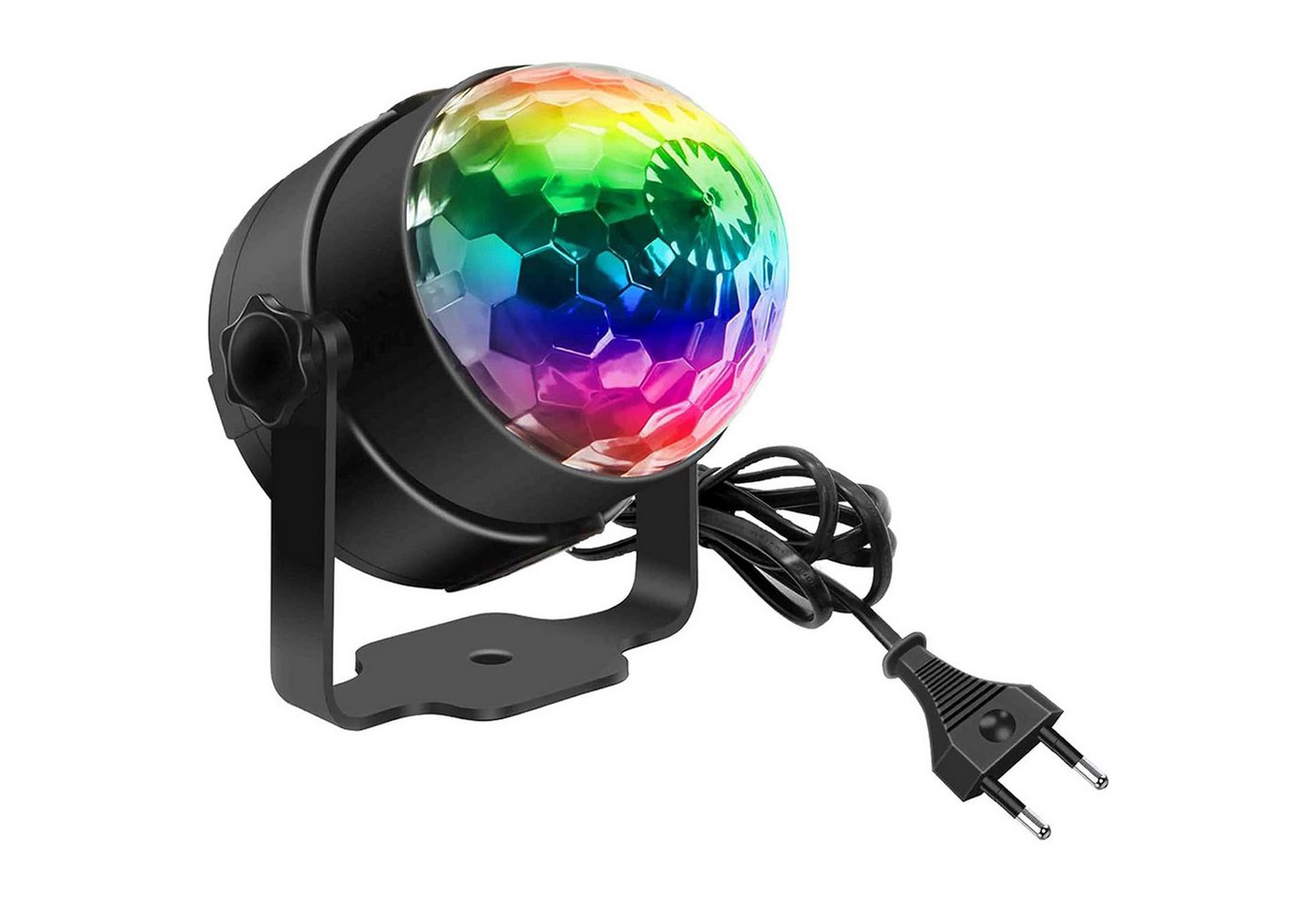 MODFU Discolicht Bühnenlicht LED-Disco-Kugel Farb-Stroboskop-Lichter, mit Fernbedienung und Automodus, LED fest integriert, 7 Lichteffekte, RGB Dynamisch Disco Partylicht für Party Halloween Kinder Hochzeit usw von MODFU