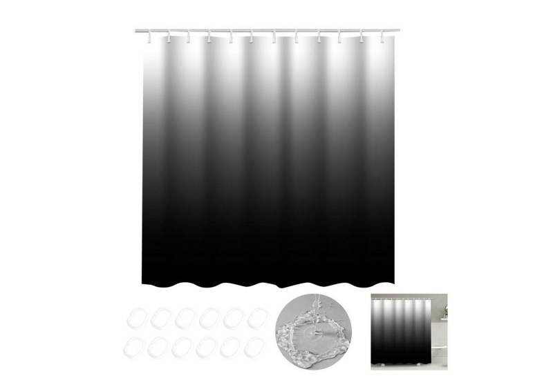 MODFU Duschvorhang Badewannenvorhang Badezimmer Vorhang Textil Vorhänge Dusche Breite 150 cm (150x180 cm Wasserabweisend Anti-schimmel Waschbar 12 Duschvorhangringe, 1-tlg., Vorhänge aus Stoff), Badevorhang für Badezimmer Haus Hotel Wohnung Wohnmobil Wohnheim MODFU Duschvorhang Badewannenvorhang Badezimmer Vorhang Textil Vorhänge Dusche Breite 150 cm (150x180 cm Wasserabweisend Anti-schimmel Waschbar 12 Duschvorhangringe, 1-tlg., Vorhänge aus Stoff), Badevorhang für Badezimmer Haus Hotel Wohnung Wohnmobil Wohnheim von MODFU