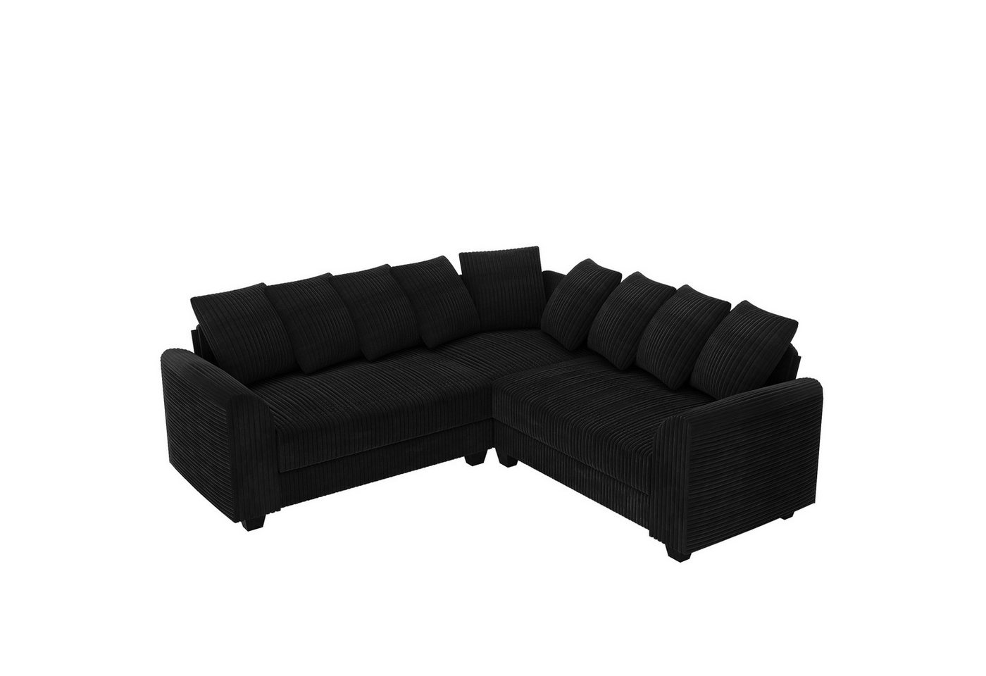 MODFU Ecksofa Modulares Kombi-Sofa, L-Eckmodulsofa, Modulares L-Ecksofa mit Lenkenkissen & Wolkenkomfort – Weicher Plush-Stoff, Massivholzrahmen., mit Relaxfunktion von MODFU