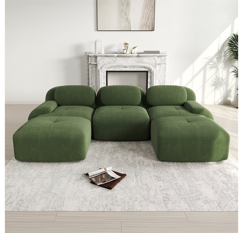 MODFU Ecksofa Modulares Sofa aus Cordstoff, mit ergonomischem Design und hochelastischer Polsterung – in verschiedenen Größen und Konfigurationen erhältlich 1 Teile MODFU Ecksofa Modulares Sofa aus Cordstoff, mit ergonomischem Design und hochelastischer Polsterung – in verschiedenen Größen und Konfigurationen erhältlich 1 Teile von MODFU
