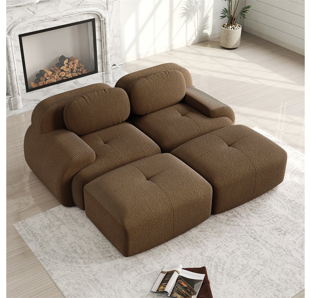 MODFU Ecksofa Modulares Sofa aus Cordstoff, mit ergonomischem Design und hochelastischer Polsterung – in verschiedenen Größen und Konfigurationen erhältlich 1 Teile MODFU Ecksofa Modulares Sofa aus Cordstoff, mit ergonomischem Design und hochelastischer Polsterung – in verschiedenen Größen und Konfigurationen erhältlich 1 Teile von MODFU