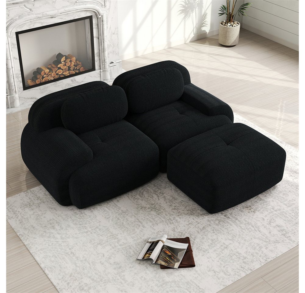 MODFU Ecksofa Modulares Sofa aus Cordstoff, mit ergonomischem Design und hochelastischer Polsterung – in verschiedenen Größen und Konfigurationen erhältlich 1 Teile MODFU Ecksofa Modulares Sofa aus Cordstoff, mit ergonomischem Design und hochelastischer Polsterung – in verschiedenen Größen und Konfigurationen erhältlich 1 Teile von MODFU