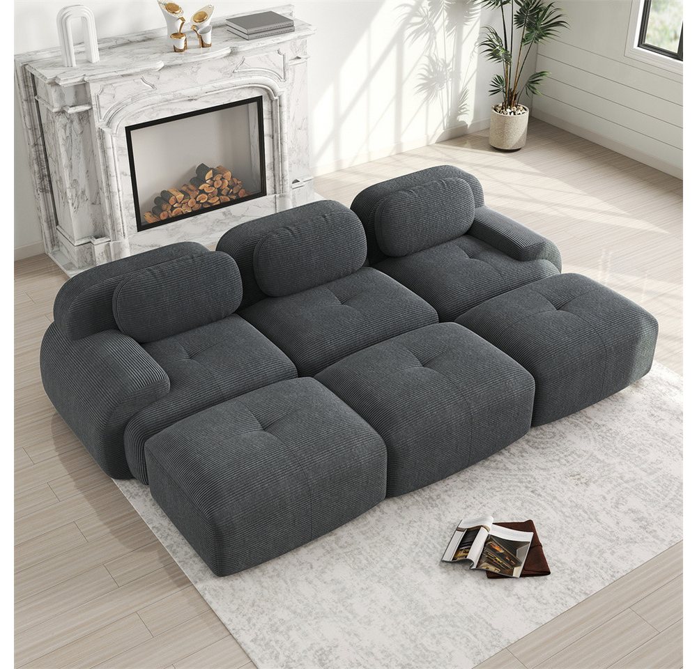 MODFU Ecksofa Modulares Sofa aus Cordstoff, mit ergonomischem Design und hochelastischer Polsterung – in verschiedenen Größen und Konfigurationen erhältlich 1 Teile MODFU Ecksofa Modulares Sofa aus Cordstoff, mit ergonomischem Design und hochelastischer Polsterung – in verschiedenen Größen und Konfigurationen erhältlich 1 Teile von MODFU