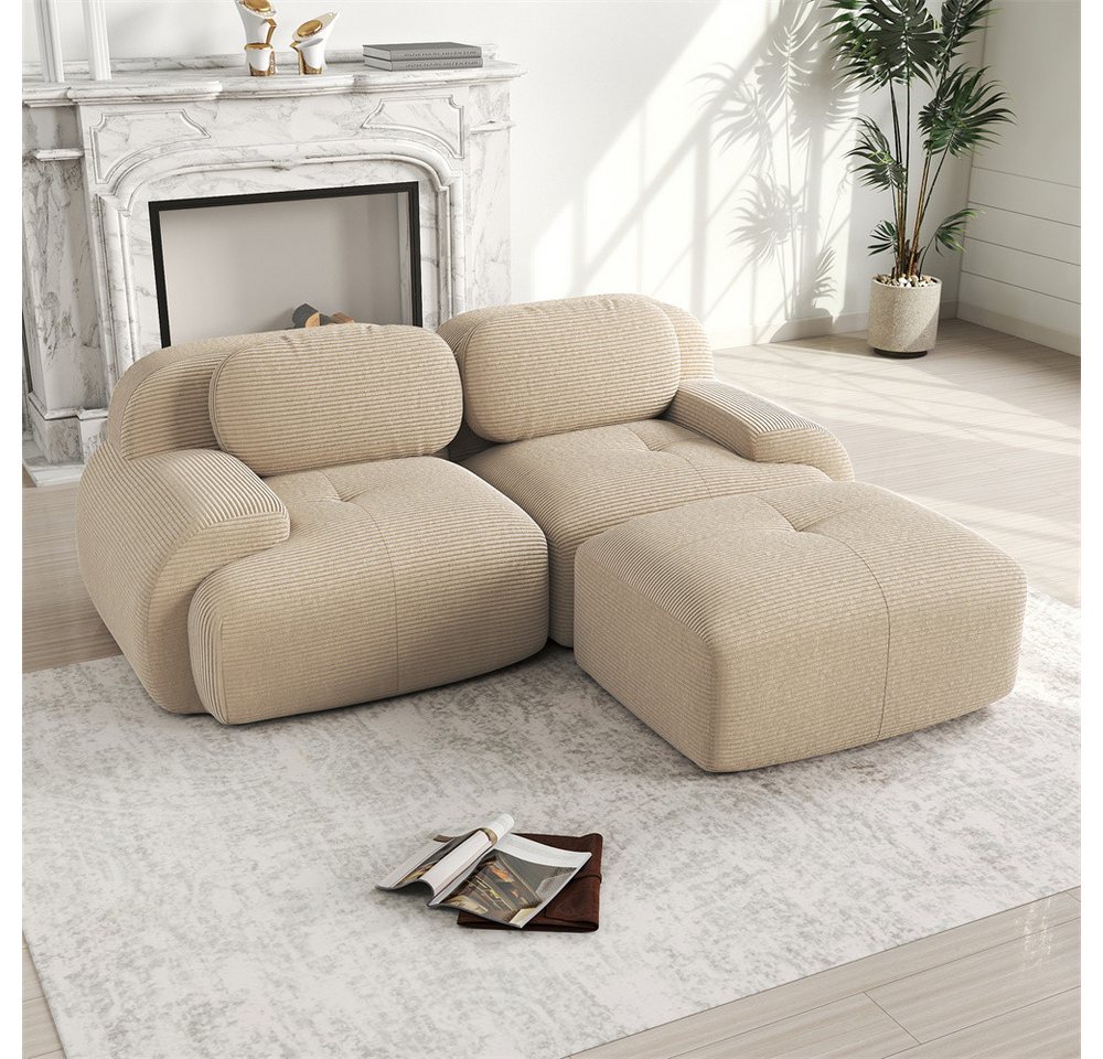 MODFU Ecksofa Modulares Sofa aus Cordstoff, mit ergonomischem Design und hochelastischer Polsterung – in verschiedenen Größen und Konfigurationen erhältlich 1 Teile MODFU Ecksofa Modulares Sofa aus Cordstoff, mit ergonomischem Design und hochelastischer Polsterung – in verschiedenen Größen und Konfigurationen erhältlich 1 Teile von MODFU