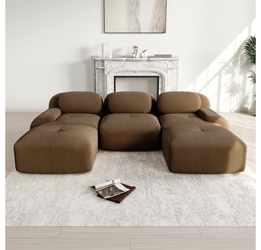 MODFU Ecksofa Modulares Sofa aus Cordstoff, mit ergonomischem Design und hochelastischer Polsterung – in verschiedenen Größen und Konfigurationen erhältlich 1 Teile MODFU Ecksofa Modulares Sofa aus Cordstoff, mit ergonomischem Design und hochelastischer Polsterung – in verschiedenen Größen und Konfigurationen erhältlich 1 Teile von MODFU