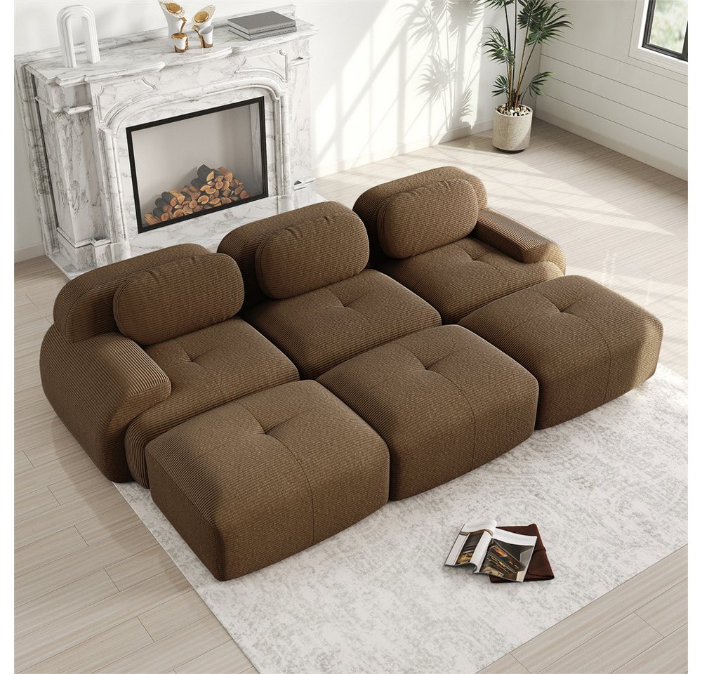 MODFU Ecksofa Modulares Sofa aus Cordstoff, mit ergonomischem Design und hochelastischer Polsterung – in verschiedenen Größen und Konfigurationen erhältlich 1 Teile MODFU Ecksofa Modulares Sofa aus Cordstoff, mit ergonomischem Design und hochelastischer Polsterung – in verschiedenen Größen und Konfigurationen erhältlich 1 Teile von MODFU