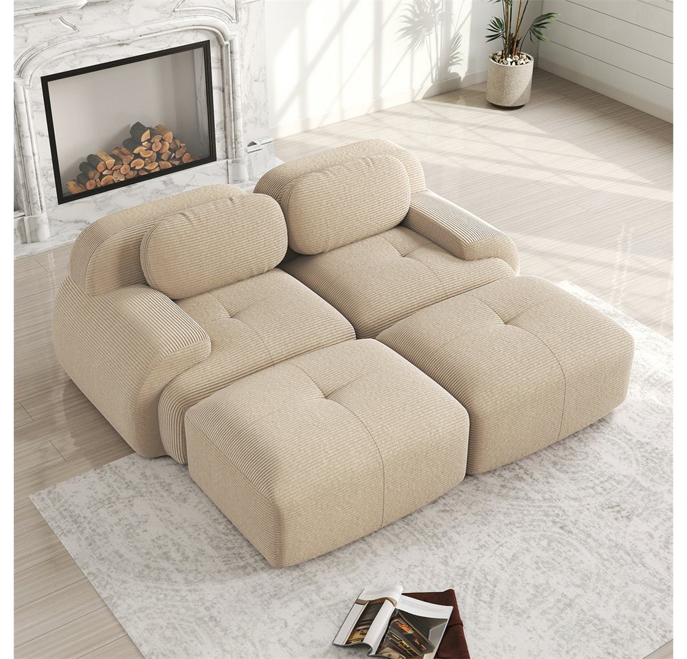 MODFU Ecksofa Modulares Sofa aus Cordstoff, mit ergonomischem Design und hochelastischer Polsterung – in verschiedenen Größen und Konfigurationen erhältlich 1 Teile MODFU Ecksofa Modulares Sofa aus Cordstoff, mit ergonomischem Design und hochelastischer Polsterung – in verschiedenen Größen und Konfigurationen erhältlich 1 Teile von MODFU