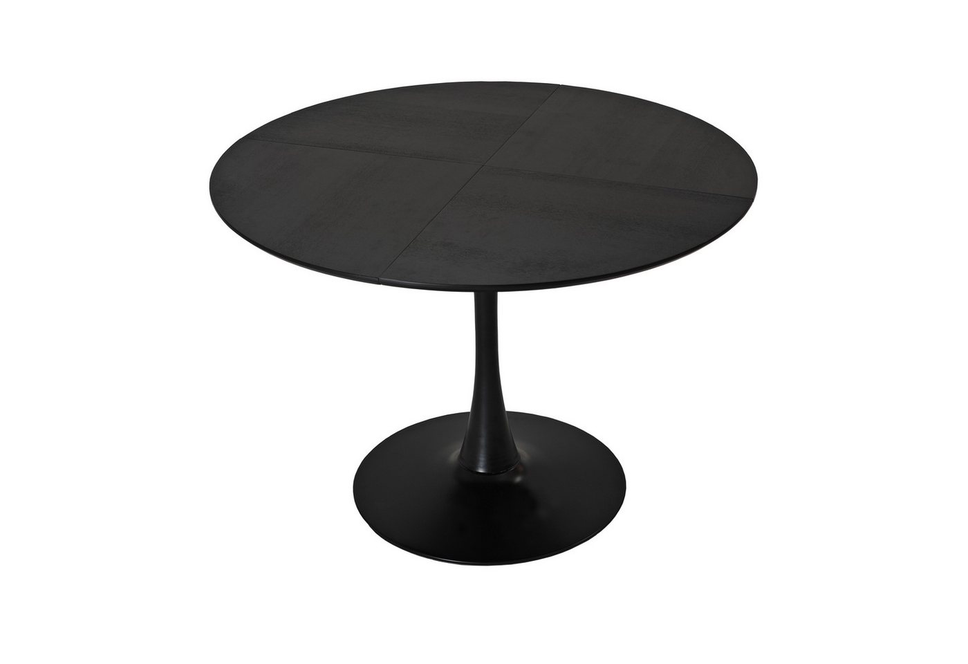 MODFU Esstisch Küchentisch Esszimmertisch (Runder 120 cm Wohnzimmertisch, 4-farbige Tischplatte aus Holzoptik, robuste Metallbeine, für Wohnzimmer, Küche und kleine Familien), Kein Stuhl von MODFU