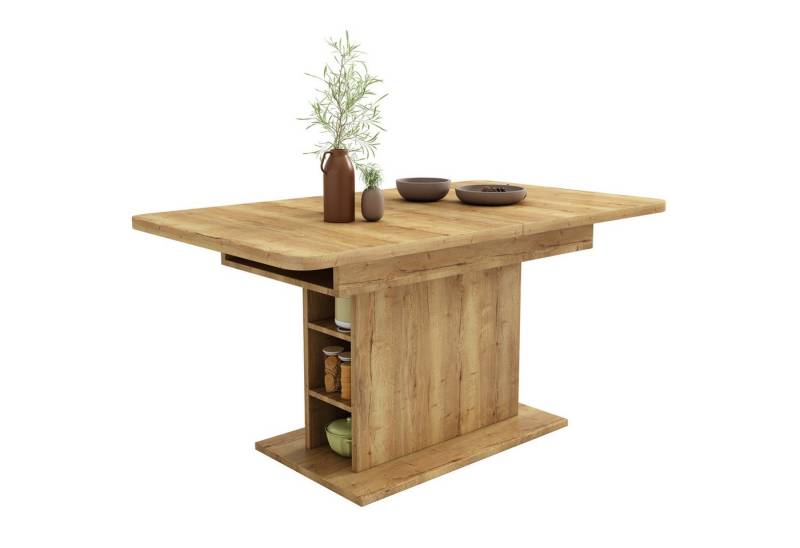 MODFU Esstisch Tisch mit Stauraum (Kaffee-Freizeittisch erweiterbar multifunktional, ausziehbar) von MODFU