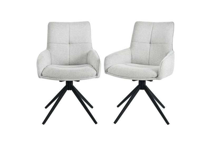 MODFU Esszimmerstuhl Polsterstuhl,Küchenstuhl (Ergonomische 2er Drehstühle mit verstärkter Polsterung & verstellbaren Füßen., 2 St) von MODFU