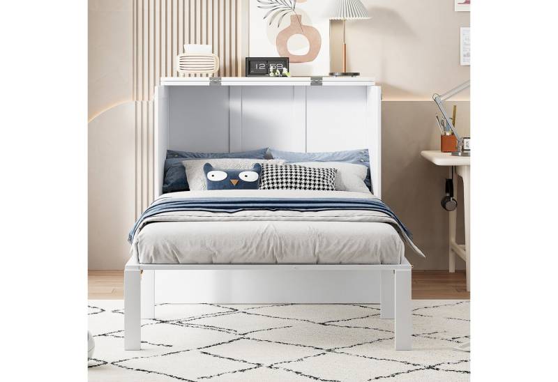 MODFU Funktionsbett Vertikales Klappbett (multifunktionales Klapp-Schrankbett mit Ablagefläche), ohne Matratze von MODFU