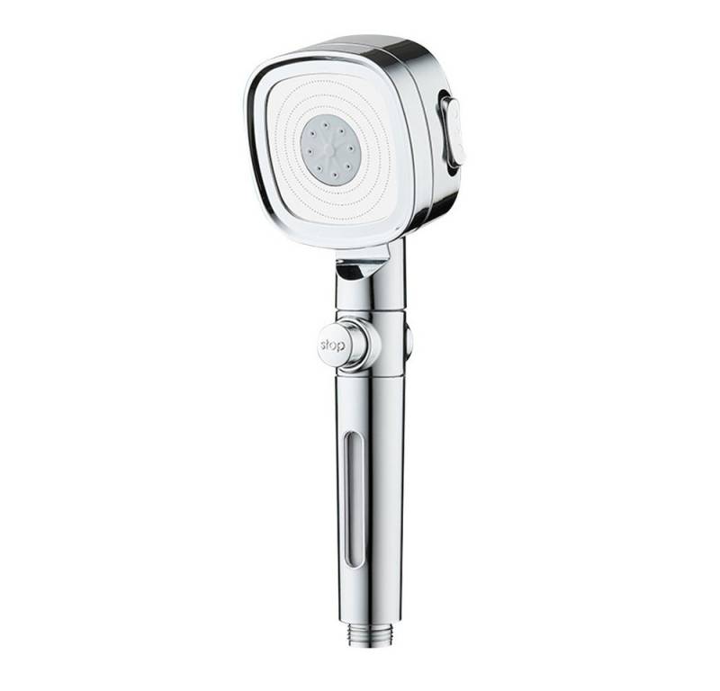 MODFU Handbrause Duschkopf Sparduschkopf Regendusche Hand Brause Brausekopf Duschbrause, (Dusche Wassersparend Hochdruck Druckerhöhende Duschbrause), 3 Strahlarten mit One-Touch-Wasserstopp von MODFU