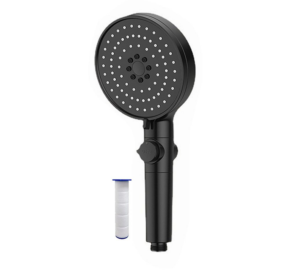 MODFU Handbrause Duschkopf Sparduschkopf Regendusche Hand Brause Brausekopf Duschbrause, (Dusche Wassersparend Hochdruck Druckerhöhende Duschbrause), 5 Strahlarten mit Filter und Stoppfunktion von MODFU