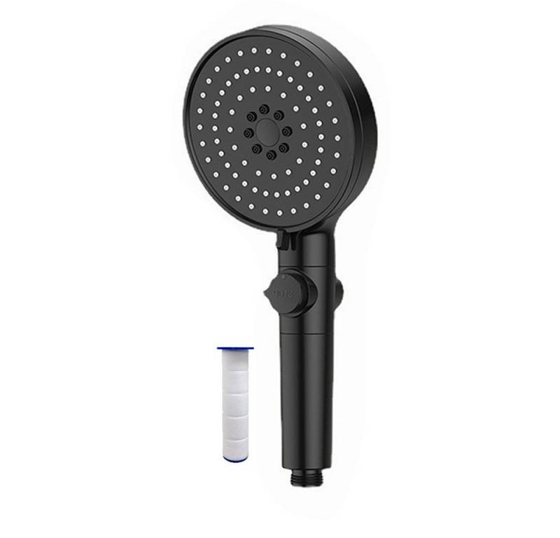 MODFU Handbrause Duschkopf Sparduschkopf Regendusche Hand Brause Brausekopf Duschbrause, (Dusche Wassersparend Hochdruck Druckerhöhende Duschbrause), 5 Strahlarten mit Filter und Stoppfunktion von MODFU