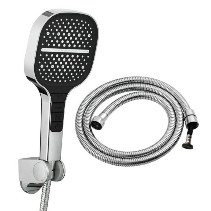 MODFU Handbrause Duschkopf Sparduschkopf Regendusche Hand Brause Brausekopf Duschbrause, (Massage Dusche Wassersparend Hochdruck Druckerhöhende Duschbrause), 8 Strahlarten mit 1,5M Duschschlauch und Halterung von MODFU